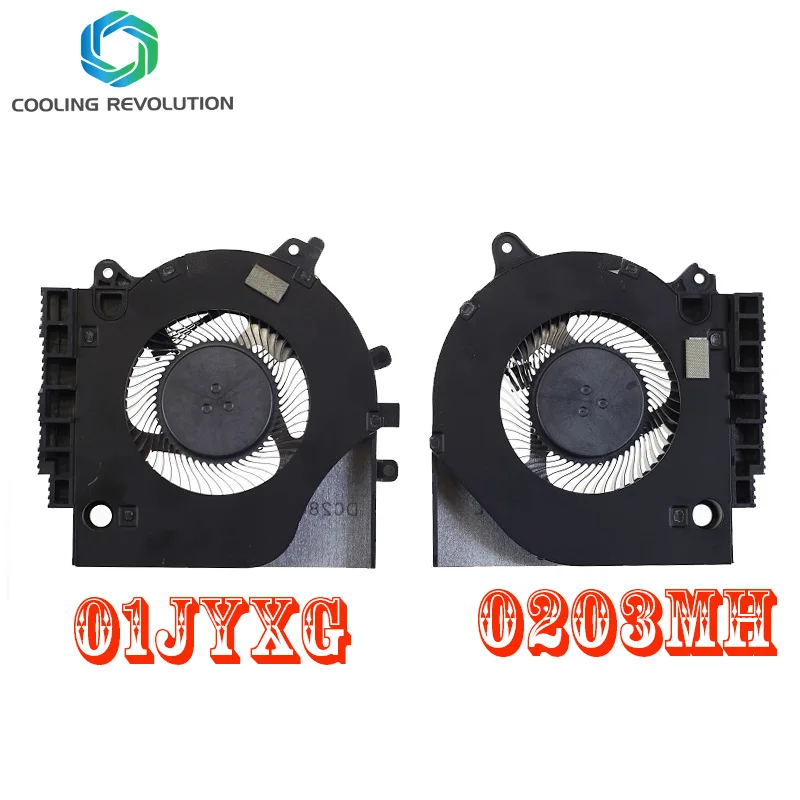 Laptop CPU GPU Cooling Fan DC28000T8SL DC28000T7SL DC5V 0.38A 4Pin for DELL G15 5510 2021 GTX 1650 01JYXG 0203MH