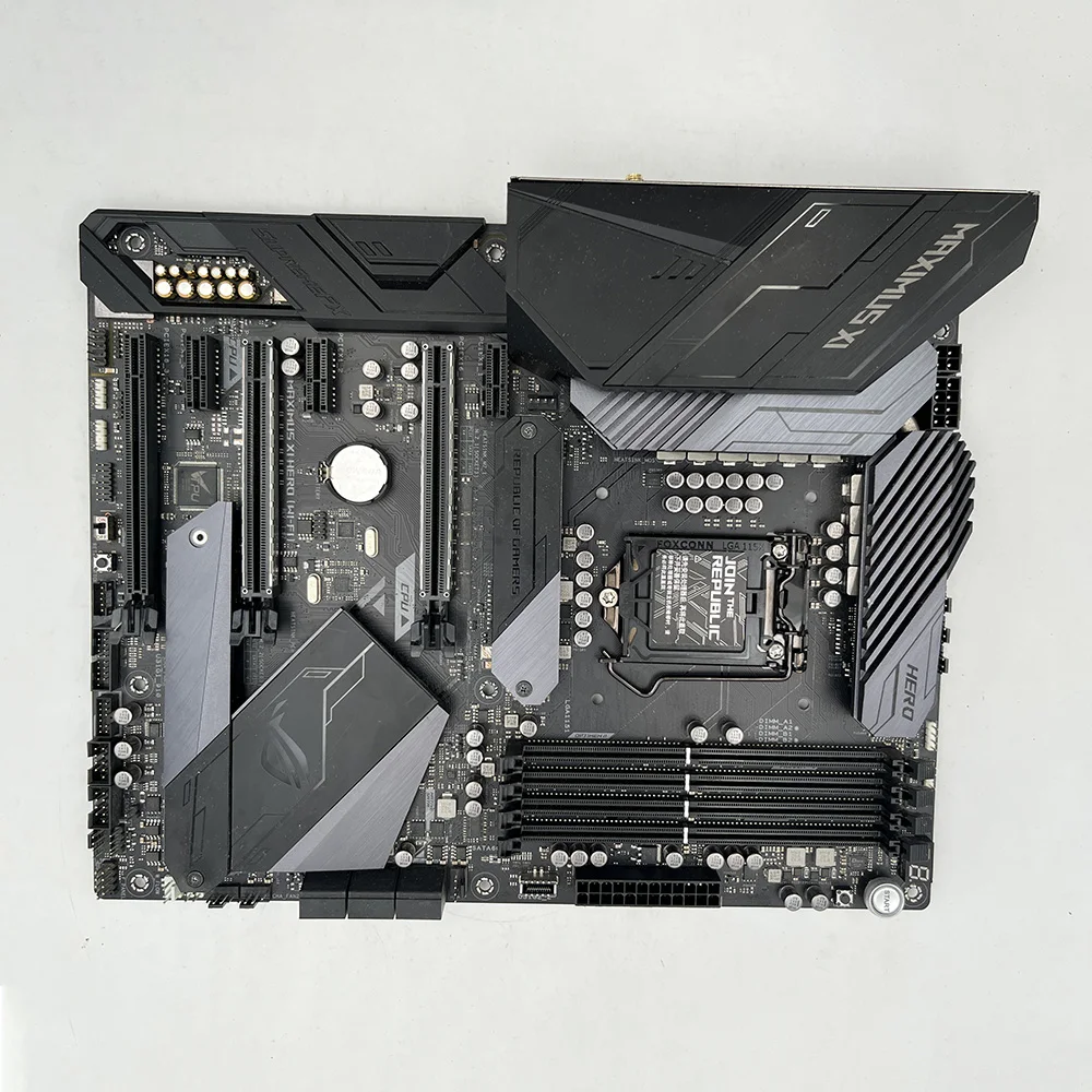 Imagem -02 - Desktop Motherboard para Asus Z390 Lga1151 Ddr4 64gb Atx Pci-e 3.0 Rog Maximus xi Hero Wi-fi