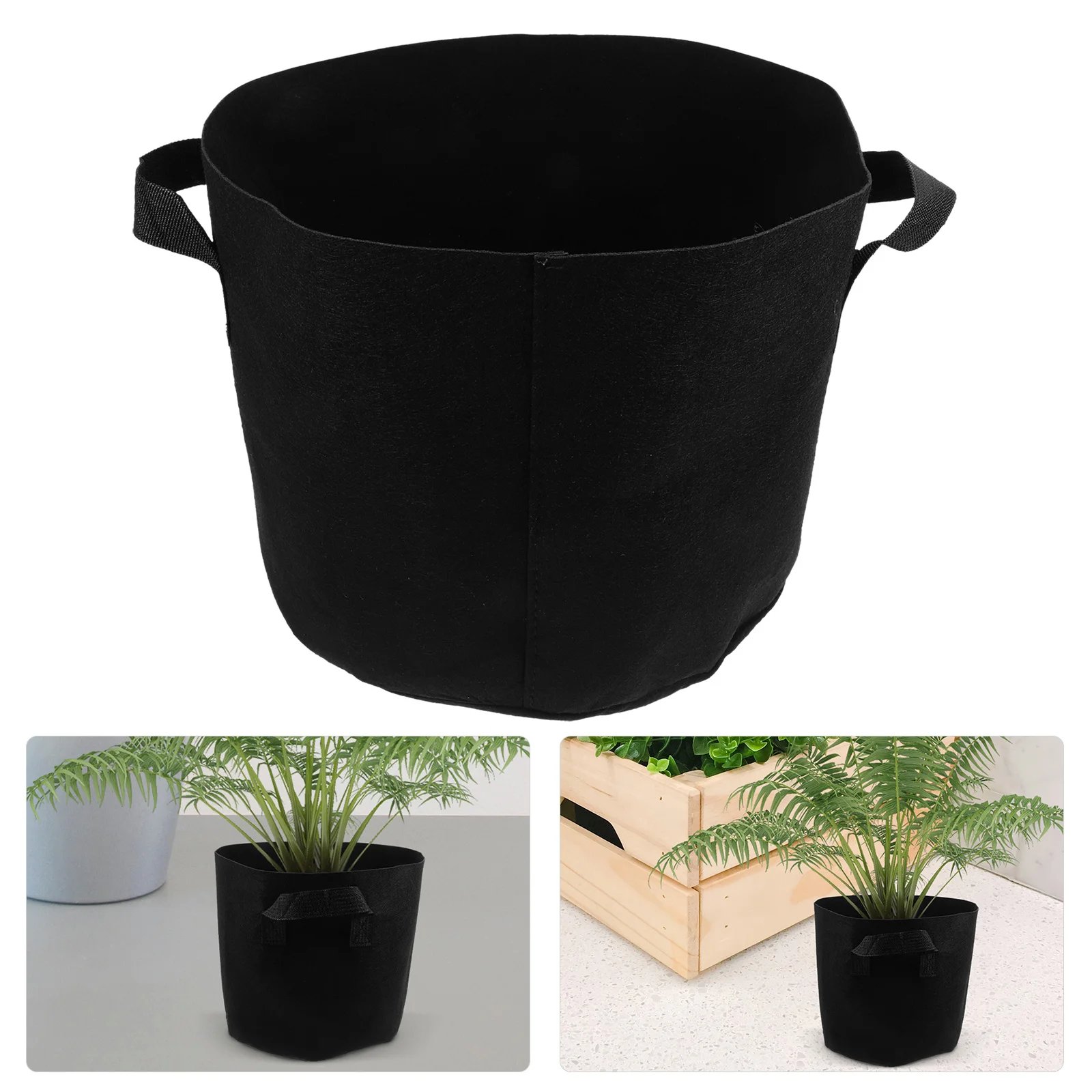 

5Pcs Potato Grow Bags Non-Woven Fabric Planting Bags Breathable Root-Friendly Fabric Pots for Indoor Vegetable Growth