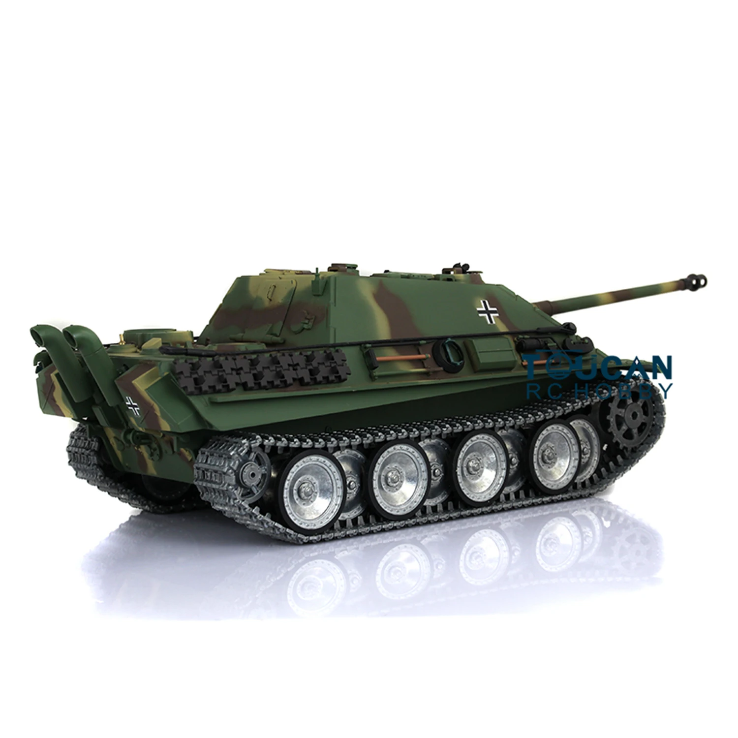 Henglong 1/16 7.0 personnalisé Jadpanther 3869 RTR RC réservoir avec pistes en métal roues télécommande modèle cadeau pour adulte