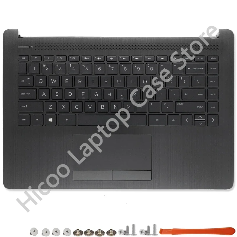 Nowość dla HP 14-cm 14-CK 240 245 246 serii G7 LCD do laptopa tylna pokrywa/pokrywa przednia/palmgest/dolna obudowa L44056-001 czarna