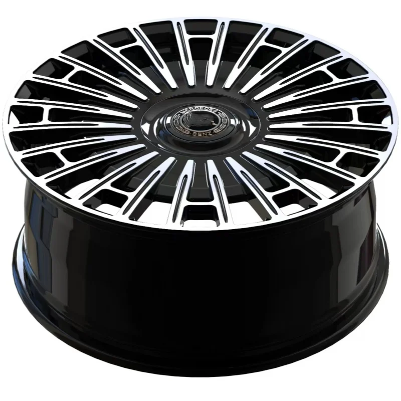 

22 Inch 9.5j Wide 5x112 Universal Glossy Black Car Rims Alloy Wheel Center Hub Ce Ca for Mercedes benz Eqs Sedan