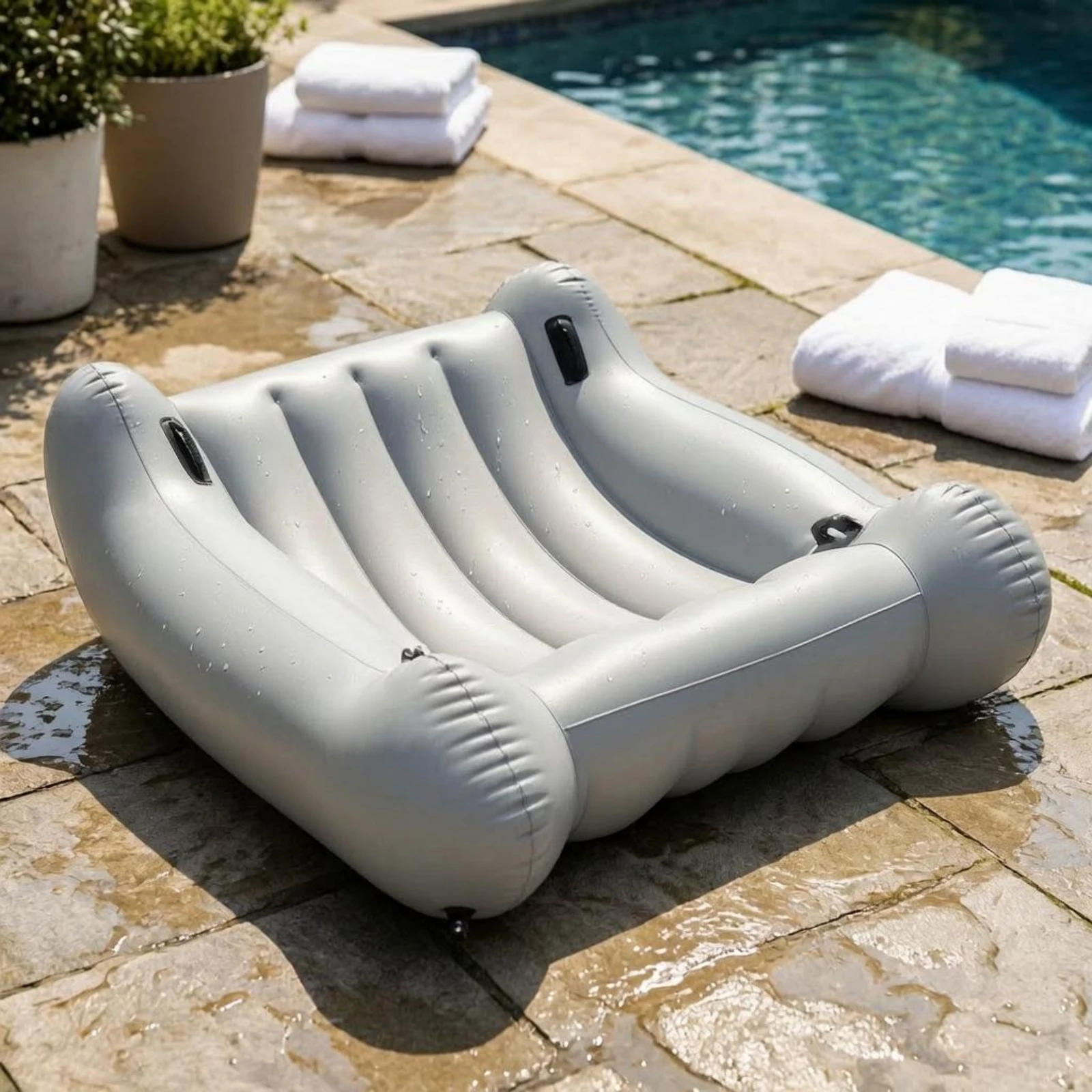 Kids Outdoor Lounge Furniture - Canapé gonflable pour enfants avec côtés