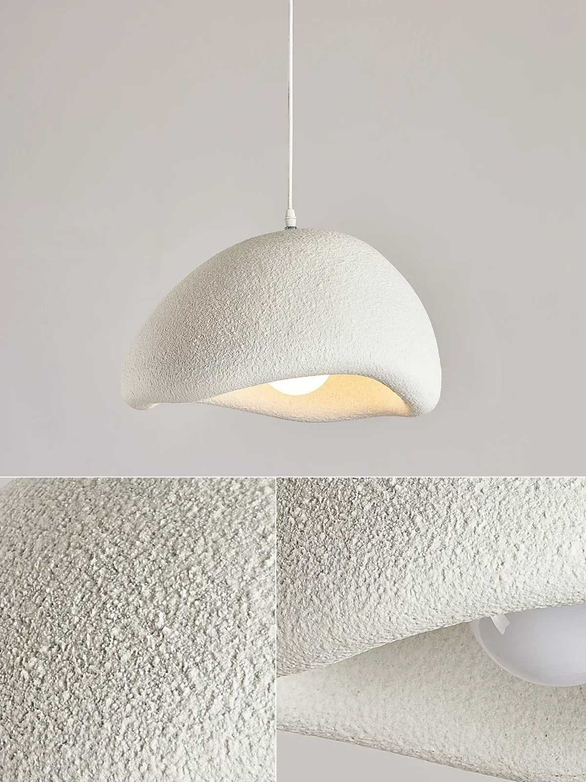 Wabi Sabi Wind Cloud Hanging Lamp Personality Creative Microcement Net Celebrity INS French Cream Bar Tai Island Restaurant