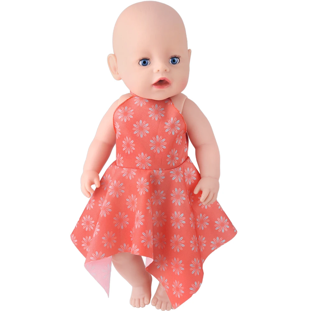 43 cm Baby Reborn Doll 다양한 여름 드레스 미국 18 인치 소녀 인형 우리 & 세대 캐주얼 스커트 액세서리 드레스
