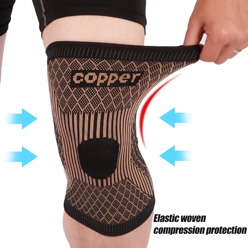 Copper Knee Brace for Arthritis Pain & Support - Copper Knee Sleeve for Knee Pain Compression Sleeve for Sports, Knee Pain Relie