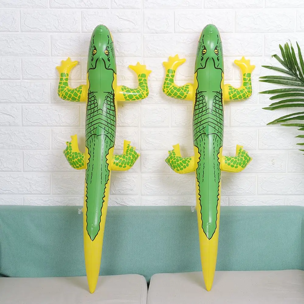 2Pcs PVC di alta qualità estate spiaggia divertenti giocattoli d'acqua esplodere gonfiabile coccodrillo giocattolo alligatore palloncino giocattoli gonfiabili