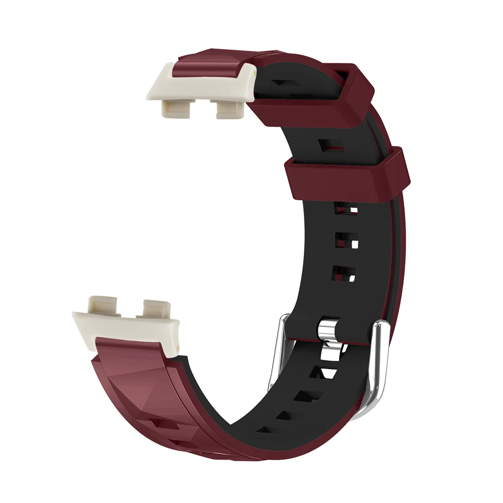 

Quick Release Strap For Honor Band 4 5 Bracelet Ice Crystal Diamond Pattern Lightweight Silicone Sport Band Watch Accessories