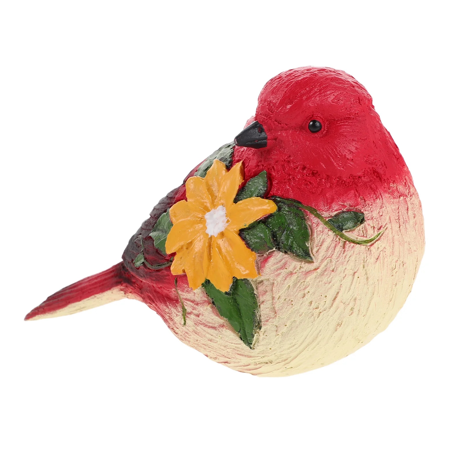 

Realistic Bird Sculpture Vivid Hand-Painted Floral Resin Ornament Garden Outdoor Patio Animal Figurines Table Decorations