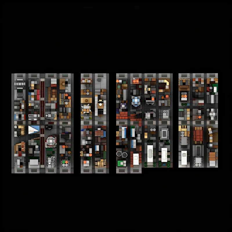 6244pcs MOC Theater District T - đánh giá và giá Kids Toys Nyc