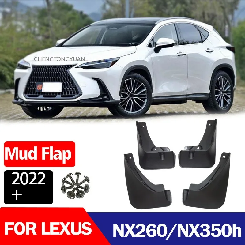 

Car Exterior Mudflaps Mud Flaps Splash Guards Mudguards For Lexus NX260/350h/400h 2022 2023 Fender Dedicated Accessories