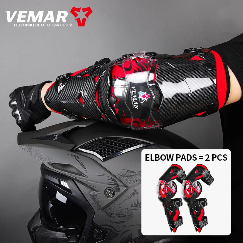 VEMAR Motorcycle Elbow Protection E-18H Motocross Protector Pads Guards Protective Gear Elbow Pads