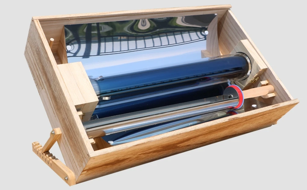 For CE Demax DM-70-530D 2.5L Dual-Tube Portable Solar Cooker Oven Lightweight Waterproof Design for Outdoor Camping BBQ