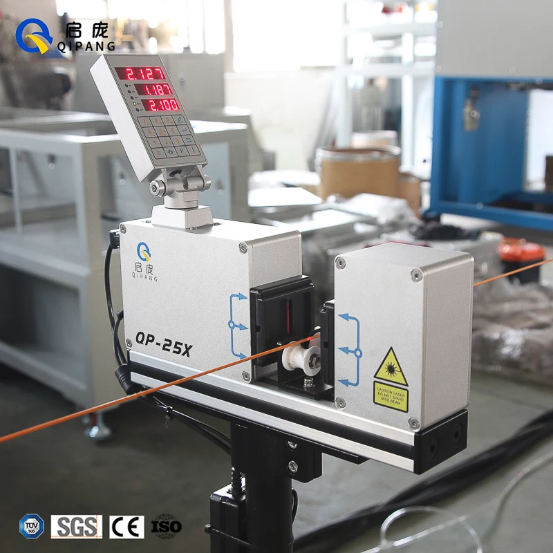 

Qipang 1-25mm 1-50mm One/Two Phase Laser Caliper Cable PVC Tube wire Diameter Measuring Tool Instrument Laser Diameter Gauge