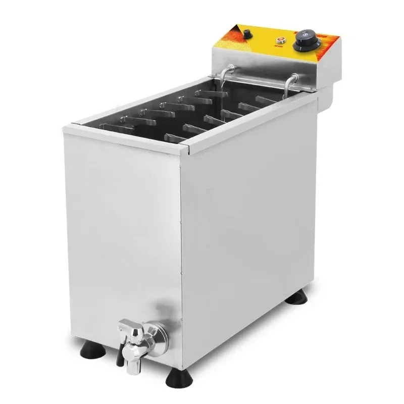 Commercial Large Capacity Electric Deep Fryer, 220V/110V Korean Corn Dog & Cheese Hot Dog Stick Fryer