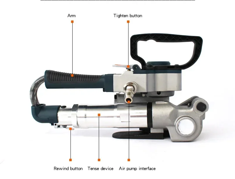 Outil d'emballage à main portable B19, déterminer PP, outil de cerclage en l'horloge, machine à emballer pneumatique