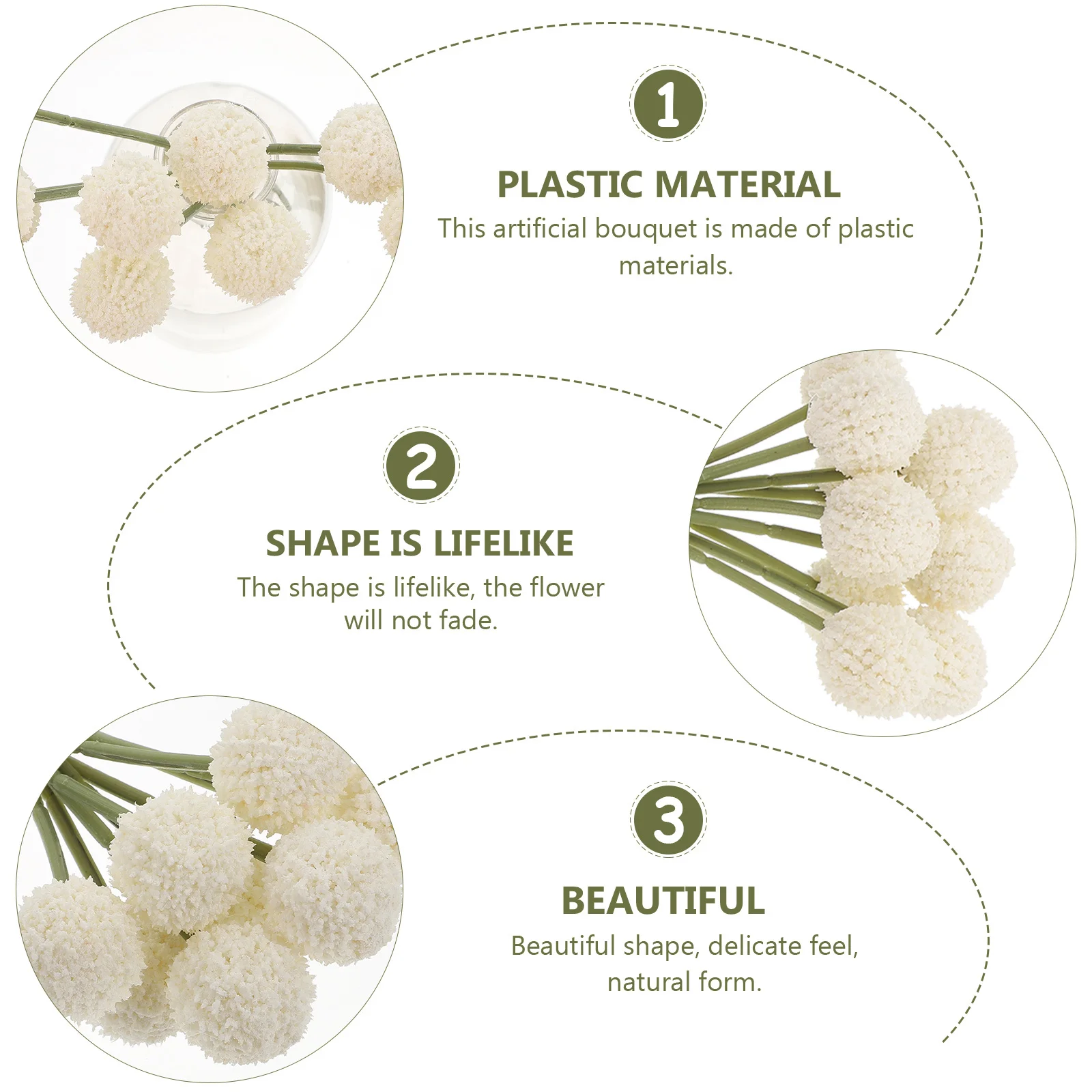 

1Pcs Simulated Chrysanthemum Bouquet Plastic Fake Flower Bunch Decoration Home Wedding Indoor Party Gift Plastic Bouquet