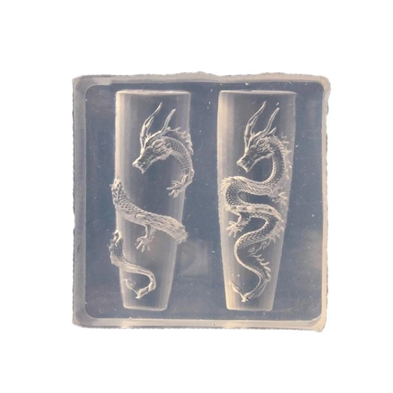 F42F 3D Carving Silicone Mold Stamping Pattern Nails Stencils DIY Manicure Tools