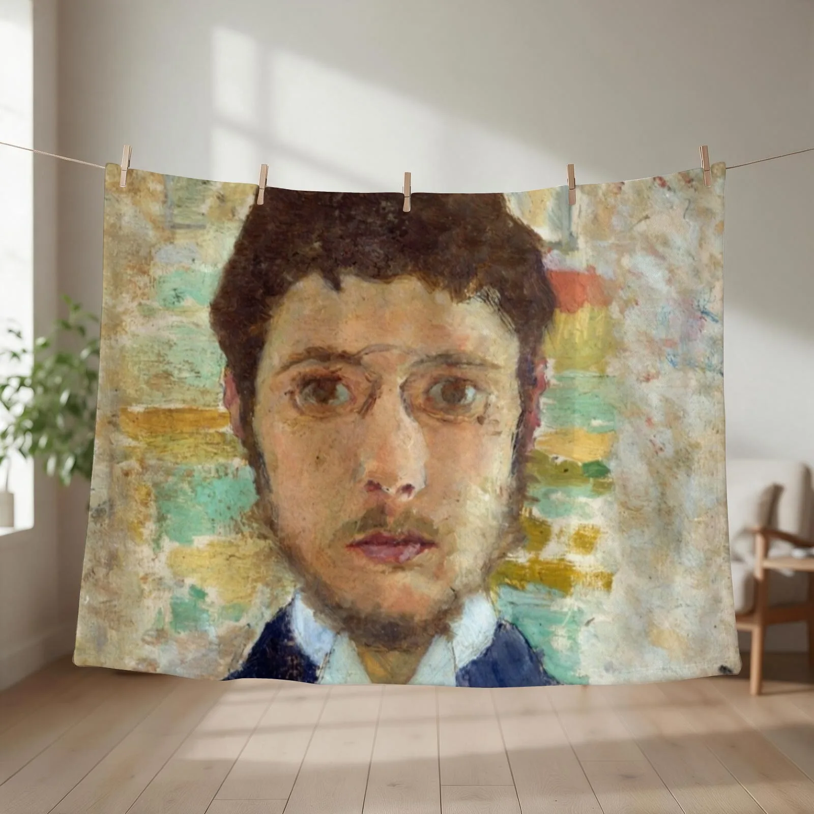 Old Masters Collection. Throw Blanket couch cozy soft plush fuzzy picnic outdoor blanket