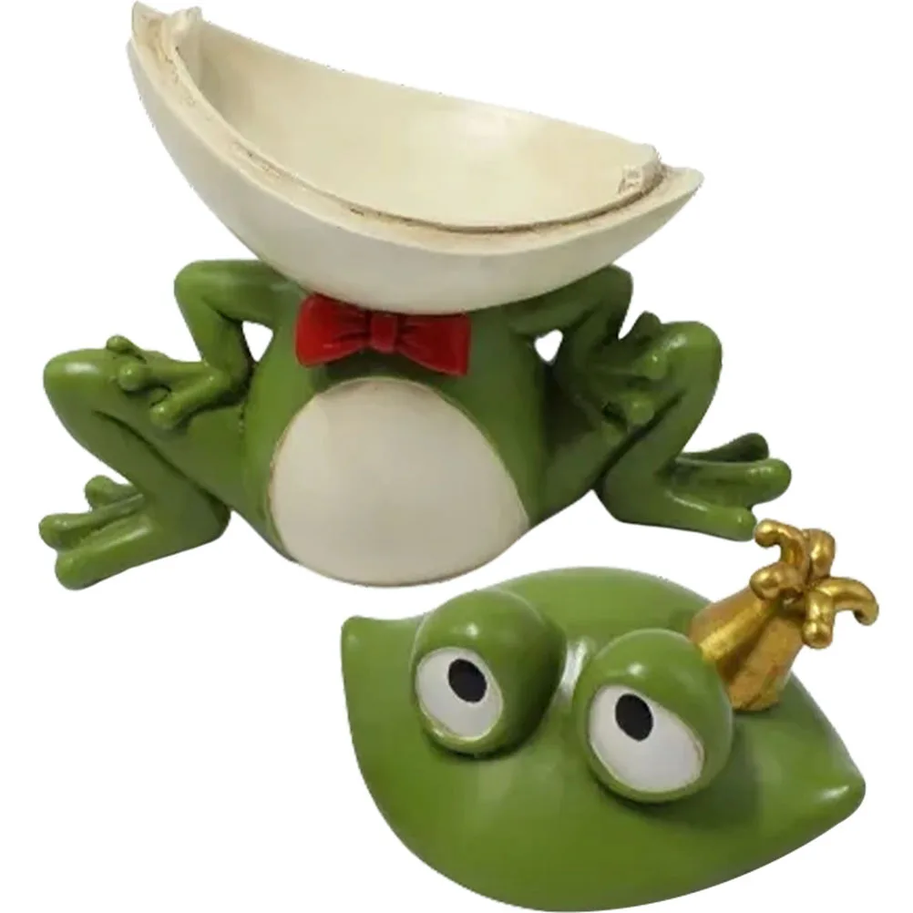 

Hallway Key Storage Box Animal Frog Shaped Resin Jewelry Box Desktop Organizer Ring Dish Plate Key Holder Organizer
