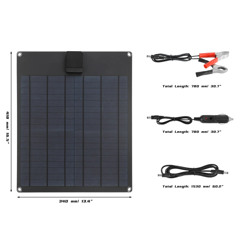 100W Solar Panel Waterproof Portable 5V Dual USB Solar Cell 12V Battery Chager for Outdoor Phone Camping Mobile Power Supplies