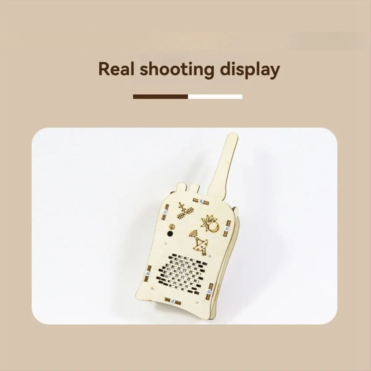 SWXF Kit scientifico modello walkie-talkie wireless fai-da-te per bambini Kit di strumenti sperimentali per la fisica Materiale scolastico per l'apprendimento dei bambini