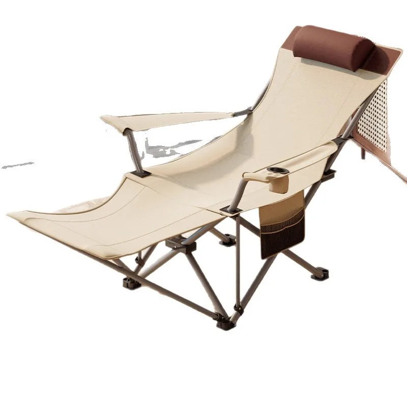Outdoor folding  Portable folding recliner Moon chair Lunch break Camping Mazar fishing small stool Beach chair