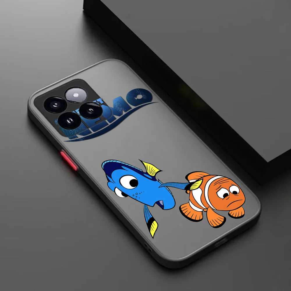 حافظة هاتف لهاتف Xiaomi 11 Lite 12x 12t Redmi Note 12 11s 12s 12c Poco C40 C50 C51 غطاء شفاف بنمط نيمو