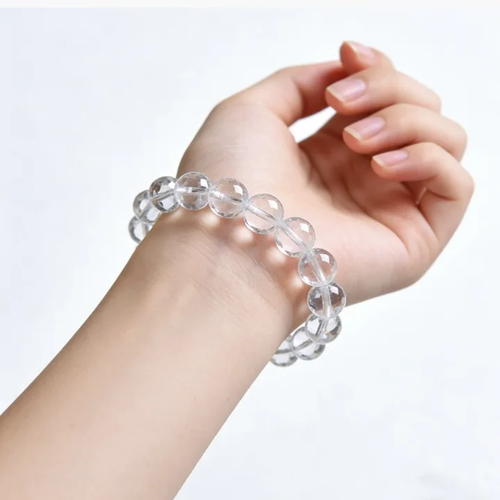 

Natural clean body white crystal bracelet plain circle fashionable original small fresh women hot-selling