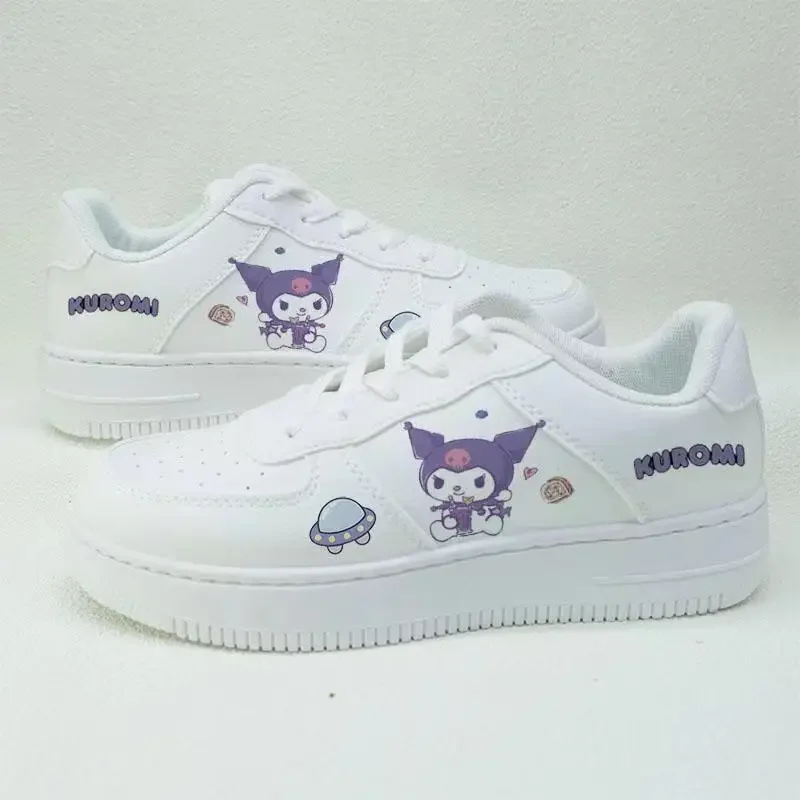 Sanrio Cinnamoroll Summer New White Shoes Student Co-branded Modified Niche Original Cute Girls Sports Wszechstronne trampki