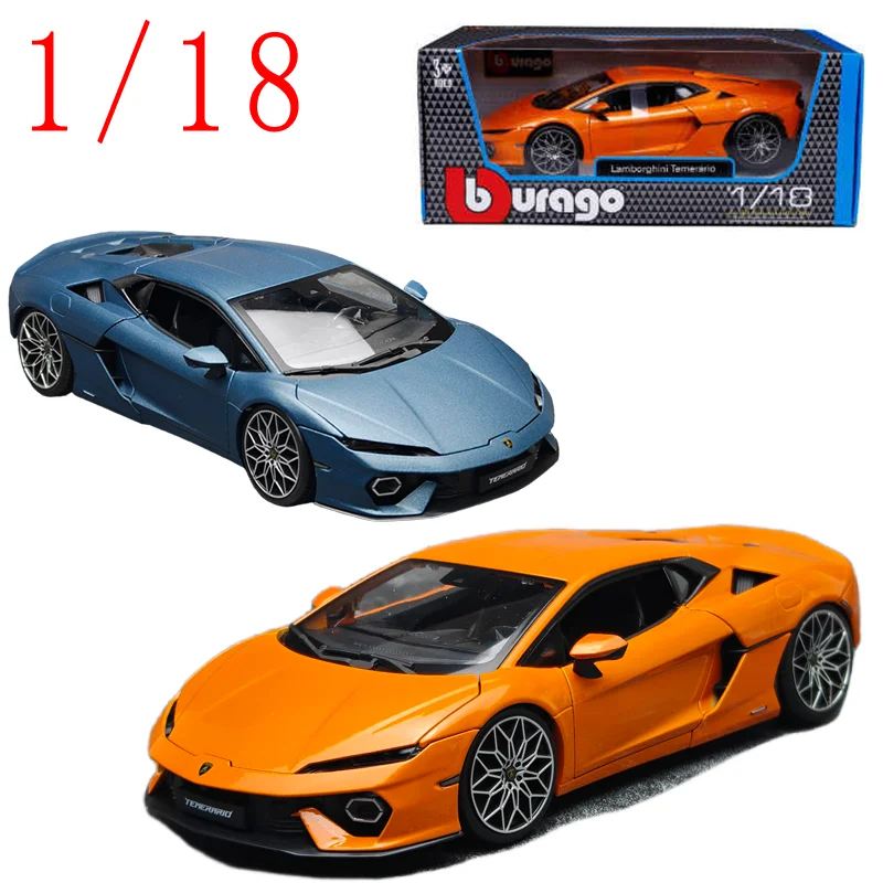 

Diecast 1/64 Scale Lamborghini Alloy Car Model Lamborghini Temerario Play Vehicles Display Collection Hobby Toys Original Box