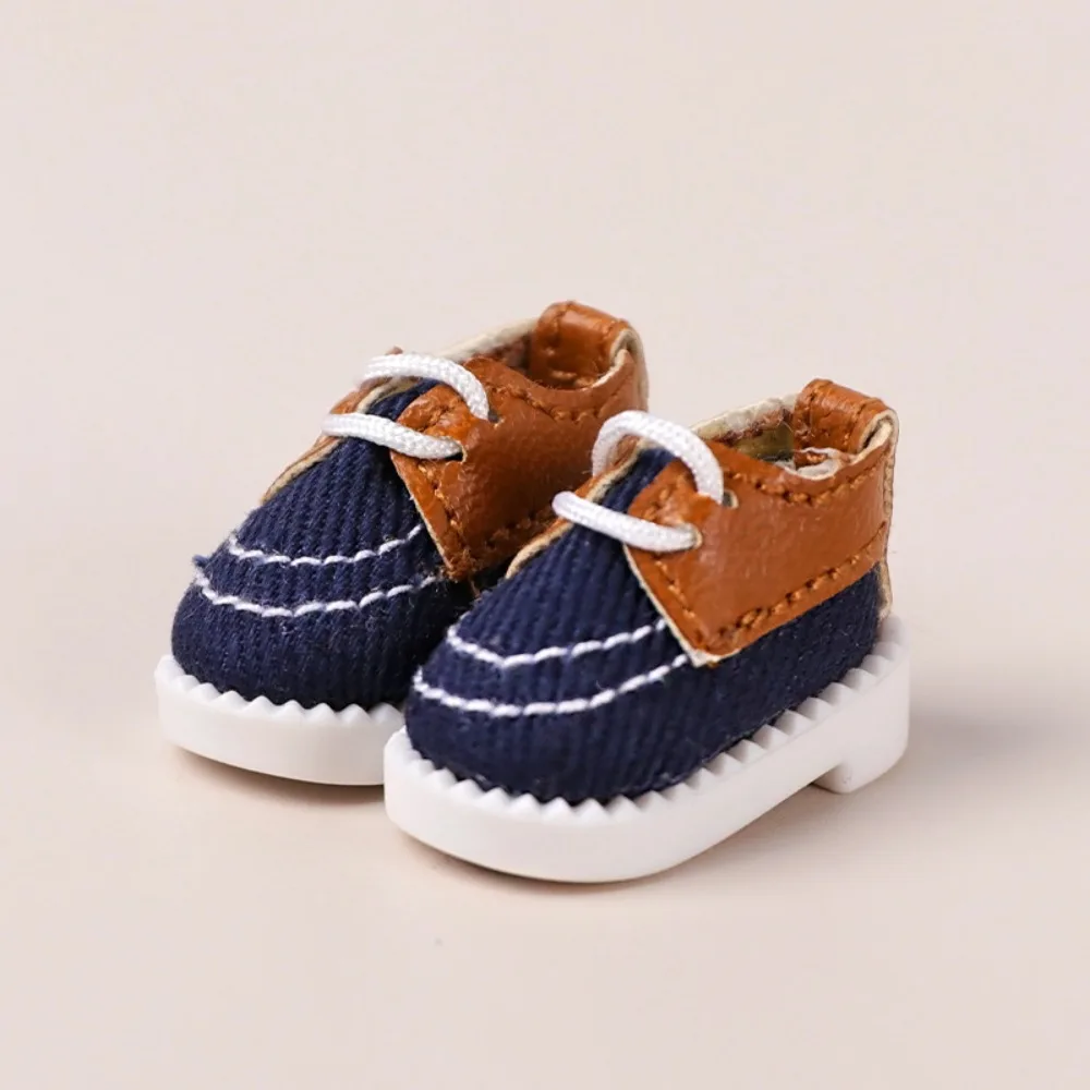 

1 Pair Canvas Obitsu 11 Doll Shoes Leather Thick Bottom 1/12 Doll Shoes High Street Fashion Multi-color 1/12 Casual Shoes
