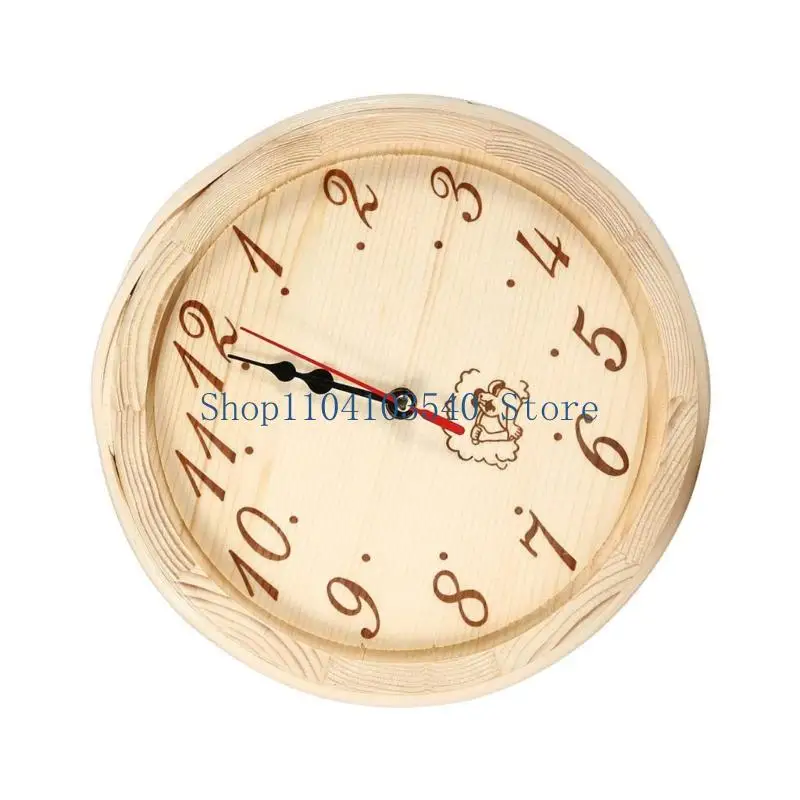 

02DC Large Hanging Clock Silents Operations for Steam Room Yogas Studios