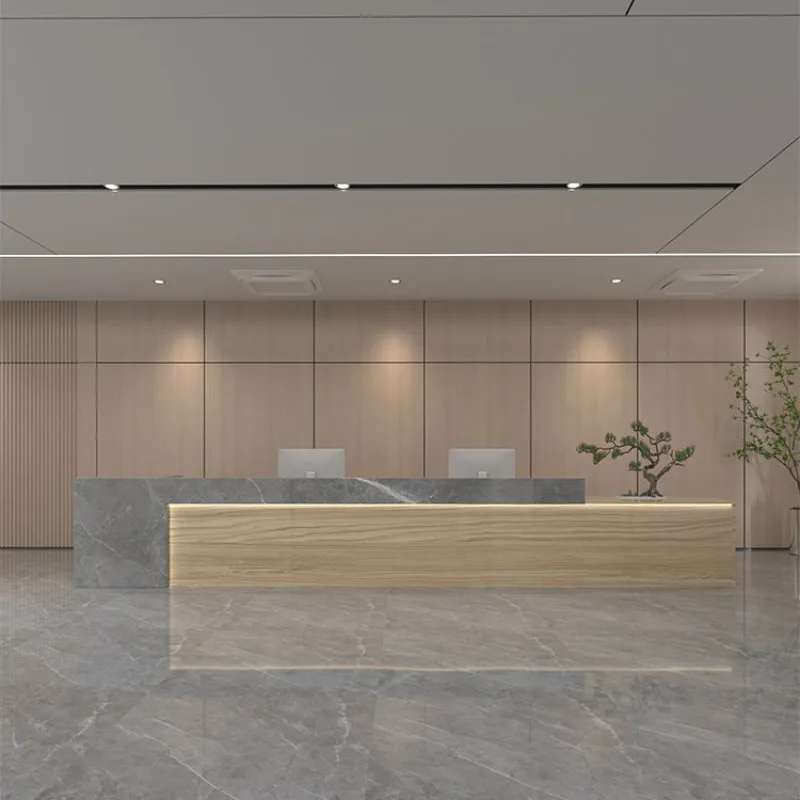 

Computer Reception Desk Clothing Store Modern Business Cashier Reception Desk Counter Recepcion Mostrador Corner Furniture