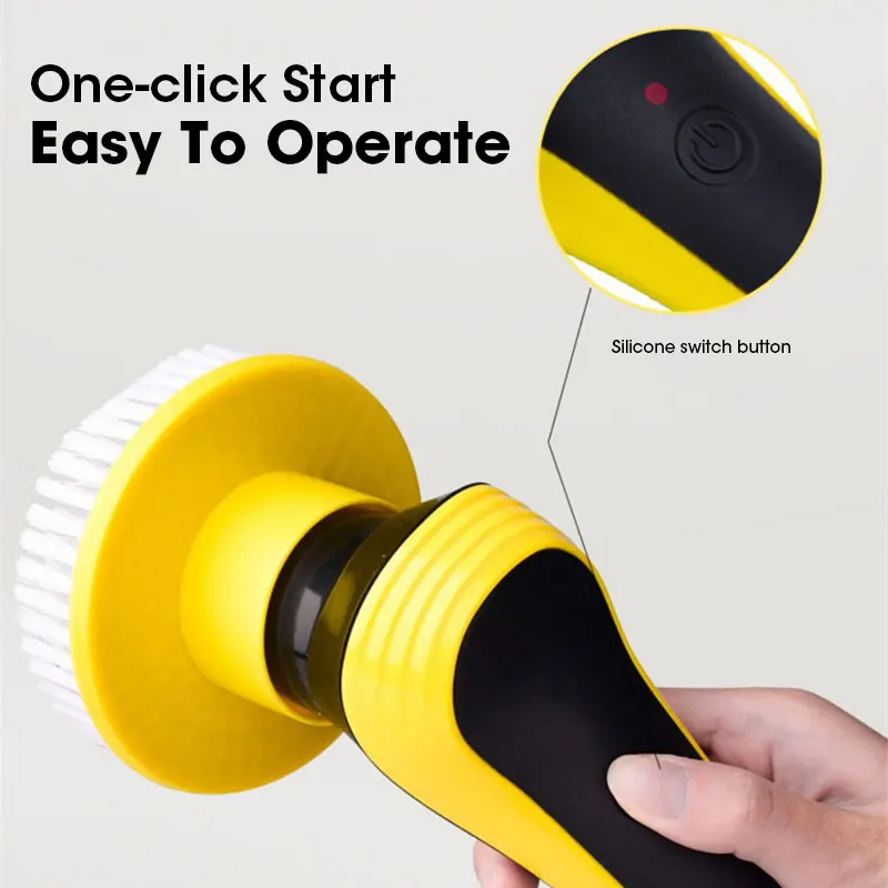 10-in-1มัลติฟังก์ชั่ไฟฟ้าทำความสะอาดแปรง USB ชาร์จห้องน้ำล้างแปรงครัวทำความสะอาดเครื่องมือครัวเรือนทำความสะอาดแปรง