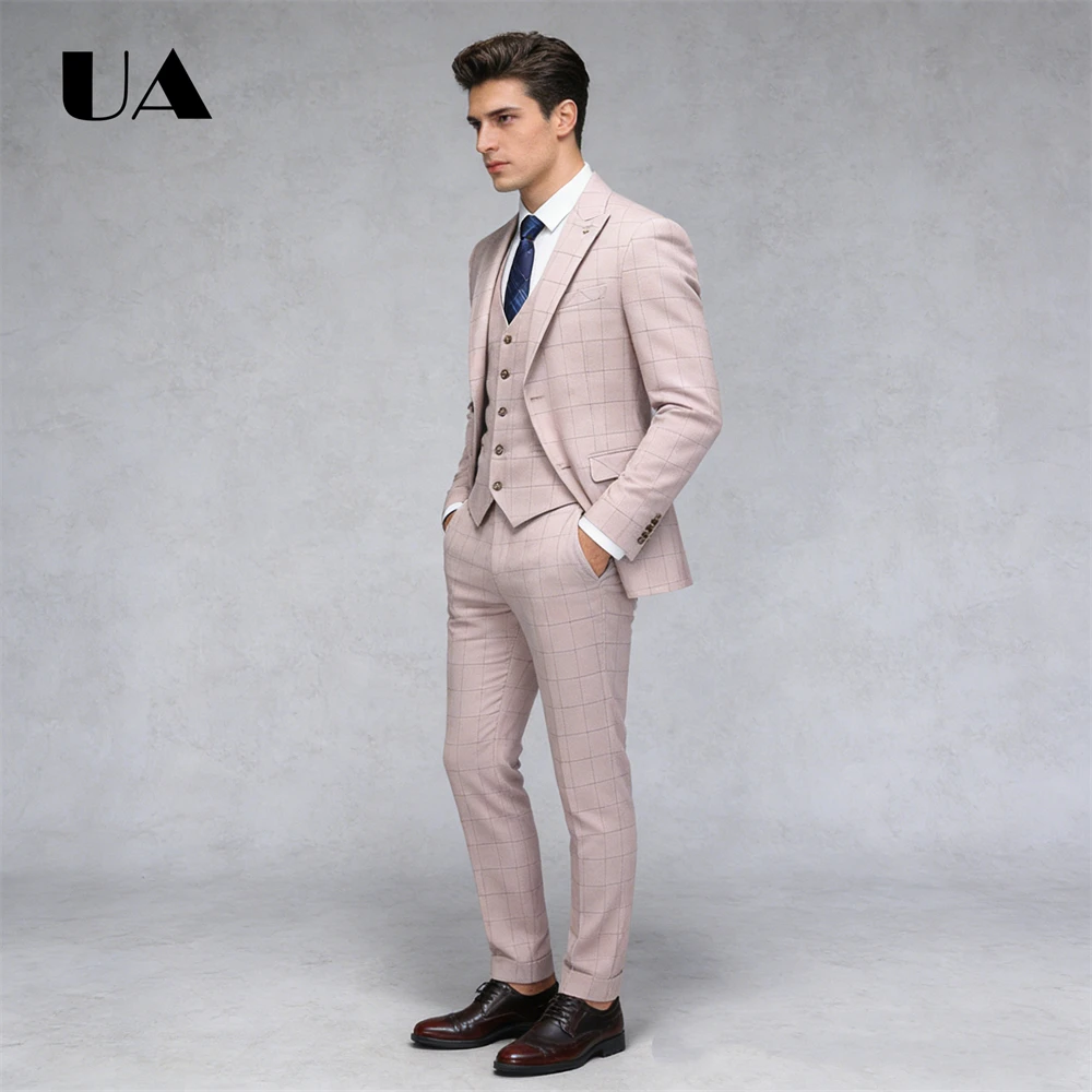 ULBYANRY S-5XL メンズ3ピースフォーマルスーツ - Men'S Grooming Pictures のレビューと価格