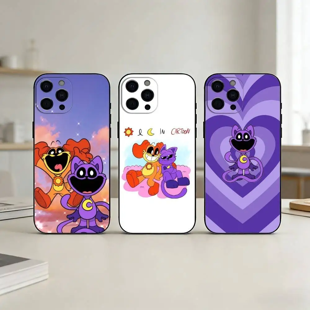 

C-Catnap and Dogday Phone Case For iPhone 17,16,15,14,13,12,11 Plus,Pro,Max,Mini Silicone black Soft Cover