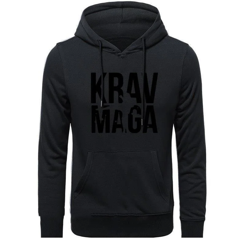 KRAV MAGA Funny Graphic Mens Style Fashion Long Sleeve Camisa Streetwear s Oversized Streetwear Hoodies Sweatshirts