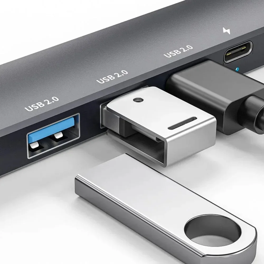 5 в 1, адаптер для разветвителя USB Type-C