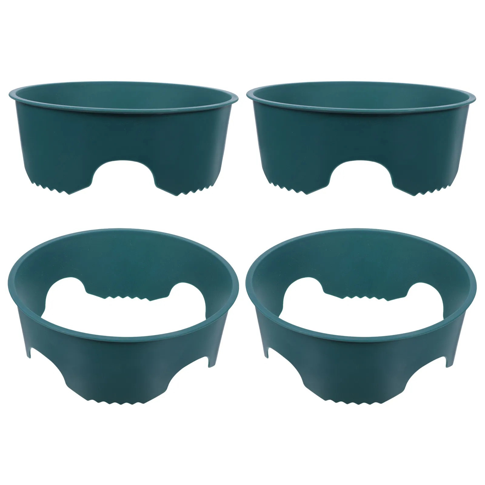 4Pcs Garden Plant Protection Ring 8.58 Inch Planting Ring for Vegetables Flowers Root Guard Water Slot Aeration Moisture