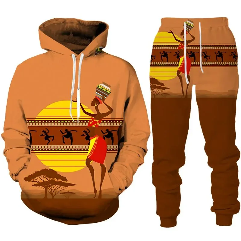 Hoodies Set Boys Ancient Egypt Eye Of Horus God 3D Print Hoodies Pants Sets Casual Egyptian Tribal Clothes Kids Hoodie Suits