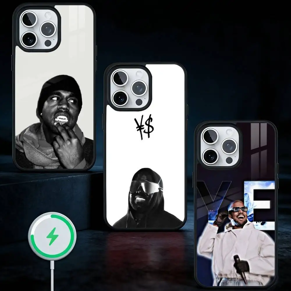 

Singer Kanye West Ye Phone Case For iPhone17,16,15,14,13 Plus,Pro Max Magnetic For Magsafe Wireless Charging