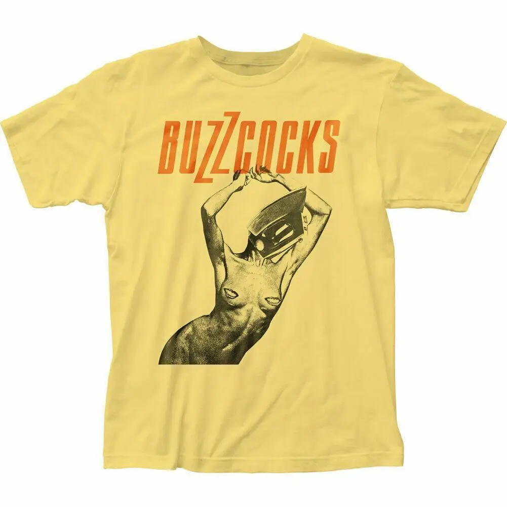 

Buzzcocks Orgasm Addict T Shirt Mens Licensed Rock N Roll Band Tee New Yellow