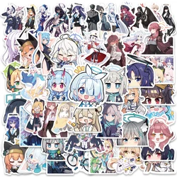 50PCS Blue Archive Game Kawaii Anime Girl Stickers Cute Aesthetic Decal Diary Motorcycle Laptop Scrapbook Kids Toy Sticker