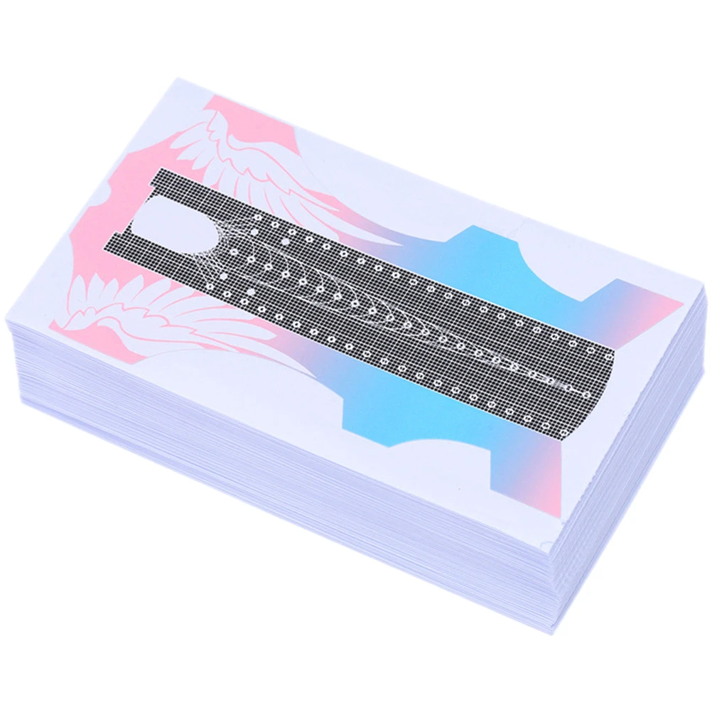 100 Pcs Nail Paper Holder Stickers Decoration Tools Form Guide Shaper Extension Horseshoe Manicure Salon Use Easy Apply Remove