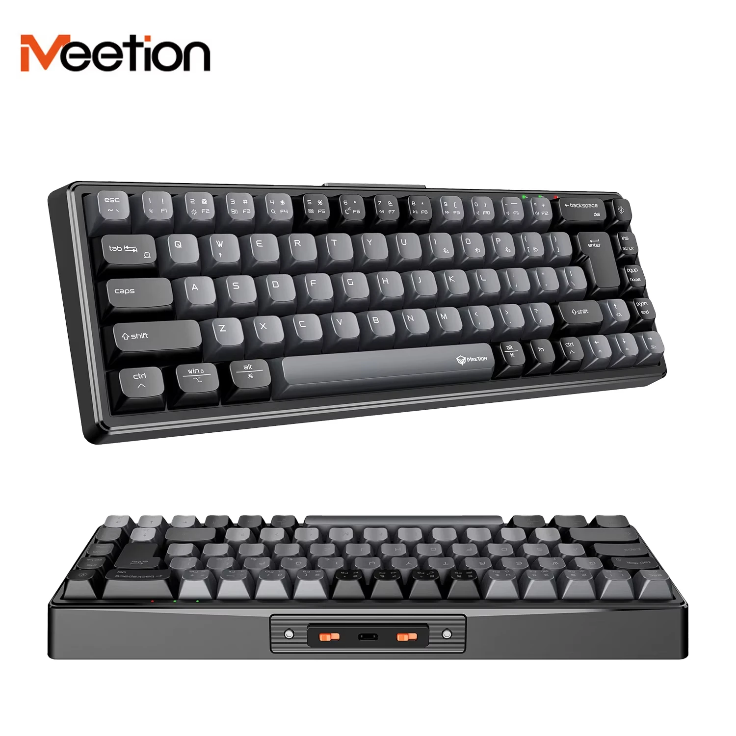 Tri-Mode Wireless 68Keys Gaming Keyboard,Bluetooth Mechanical Gaming Keyboard With RGB Lights For Tablet Laptop PC Computer
