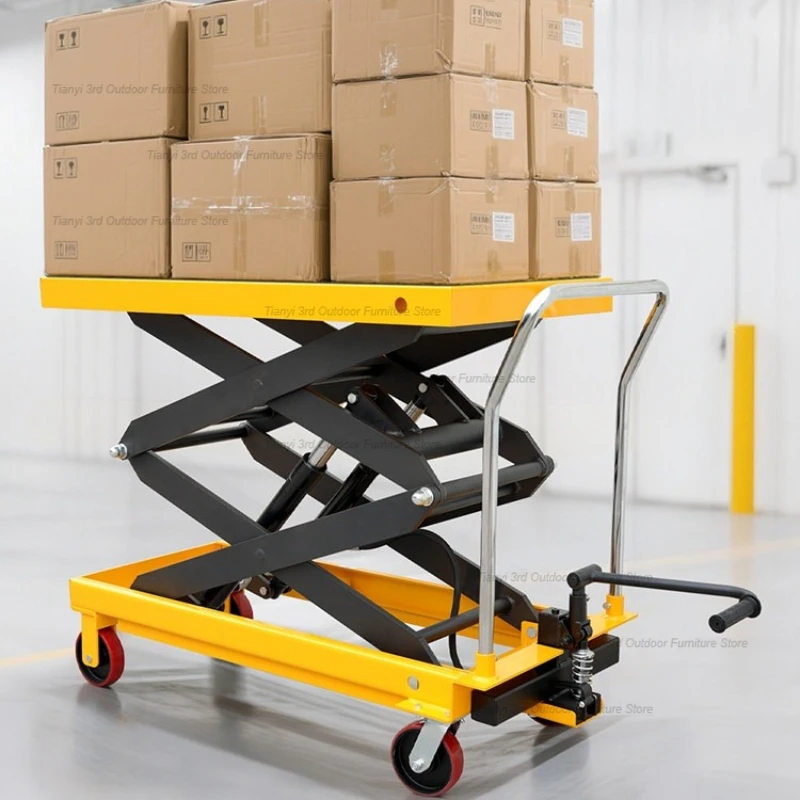 

Современная мобильная тележка-платформа FYET для мастерских и заводов, с ручным гидравлическим подъемом, высококачественная, скандинавский дизайн