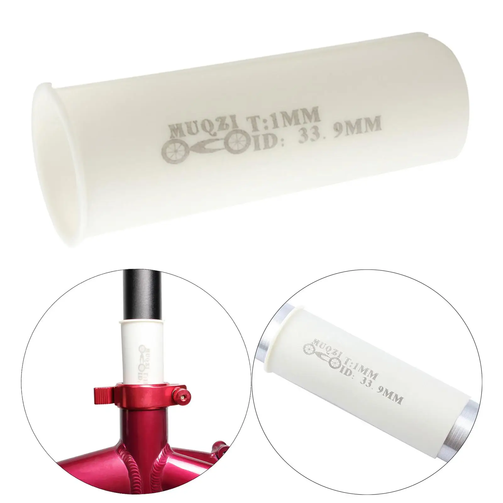 

Seatpost Adapter Shim 33.9mm Converter , 1mm Thick Sleeve Reducer Sleeve Spacer