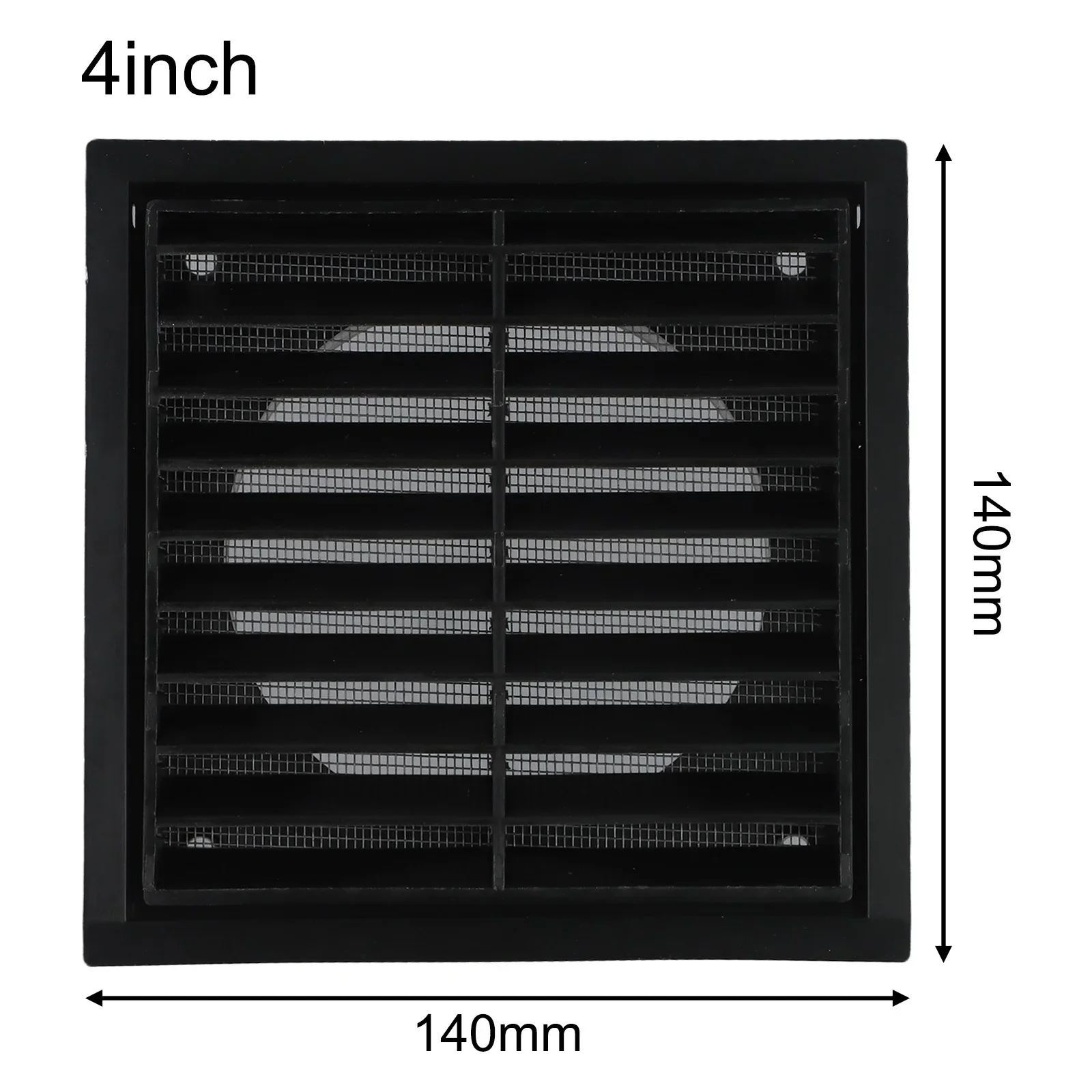 Fan Fixed Grille 140*140*100mm 4 Inch Air Outlet Cover Wall Or Ceiling Installation Long-lasting Performance Indoor Use