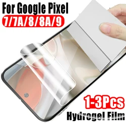 1-3PCS Hydrogel Film For Google Pixel 9 Pro XL 8 Pro 8A Screen Protector Protective Films For Google Pixel 8A 7A 8Pro XL Cover